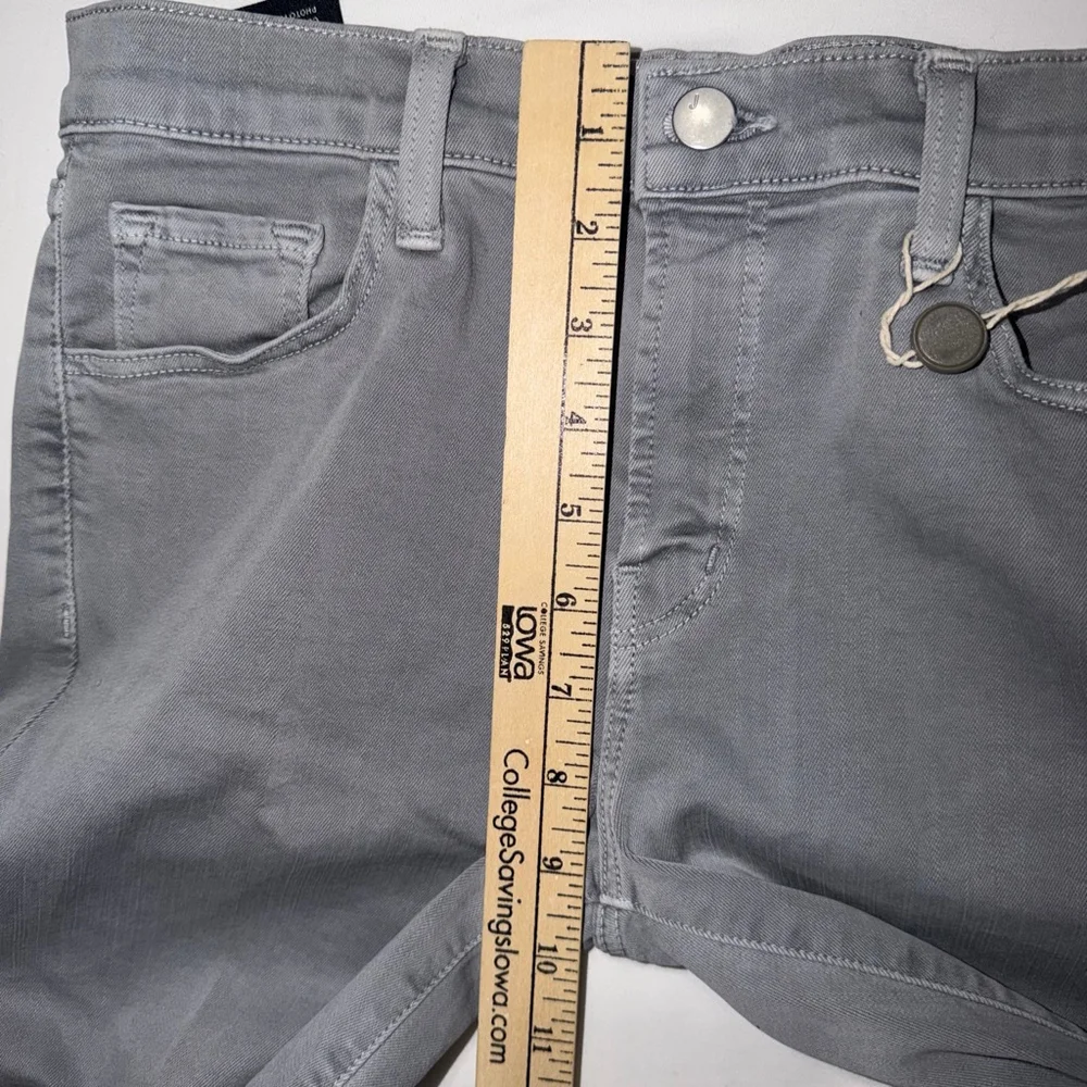J Brand Selena MidRise Crop Boot Jeans Georgetown Grey Raw Hem 28 NWT Kick Flare - Picture 8 of 13